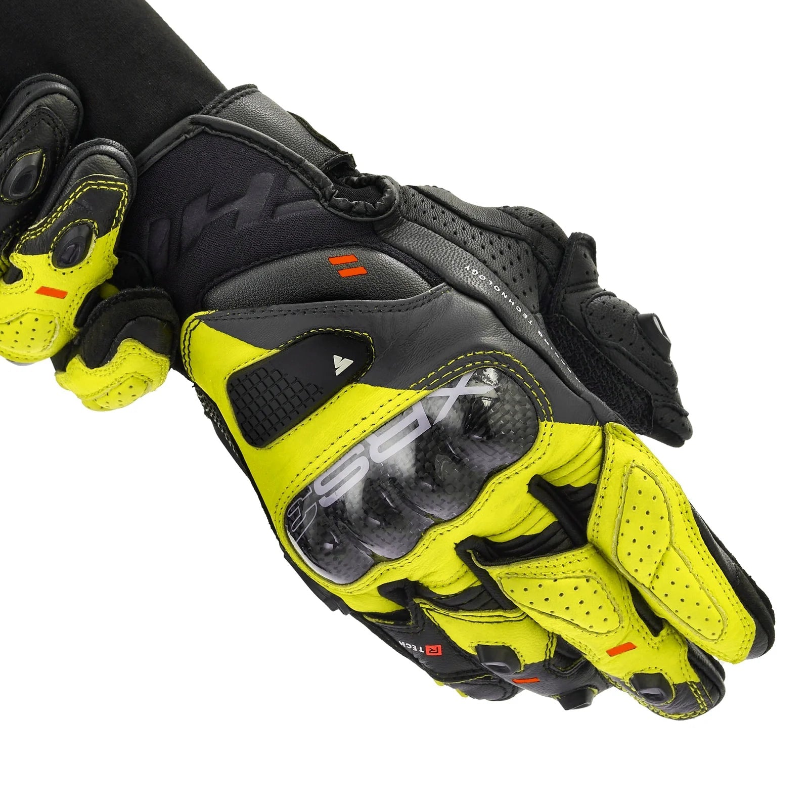 SHIMA XRS-3 GUANTI CORTI DA CORSA UOMO NERO GIALLO FLUO