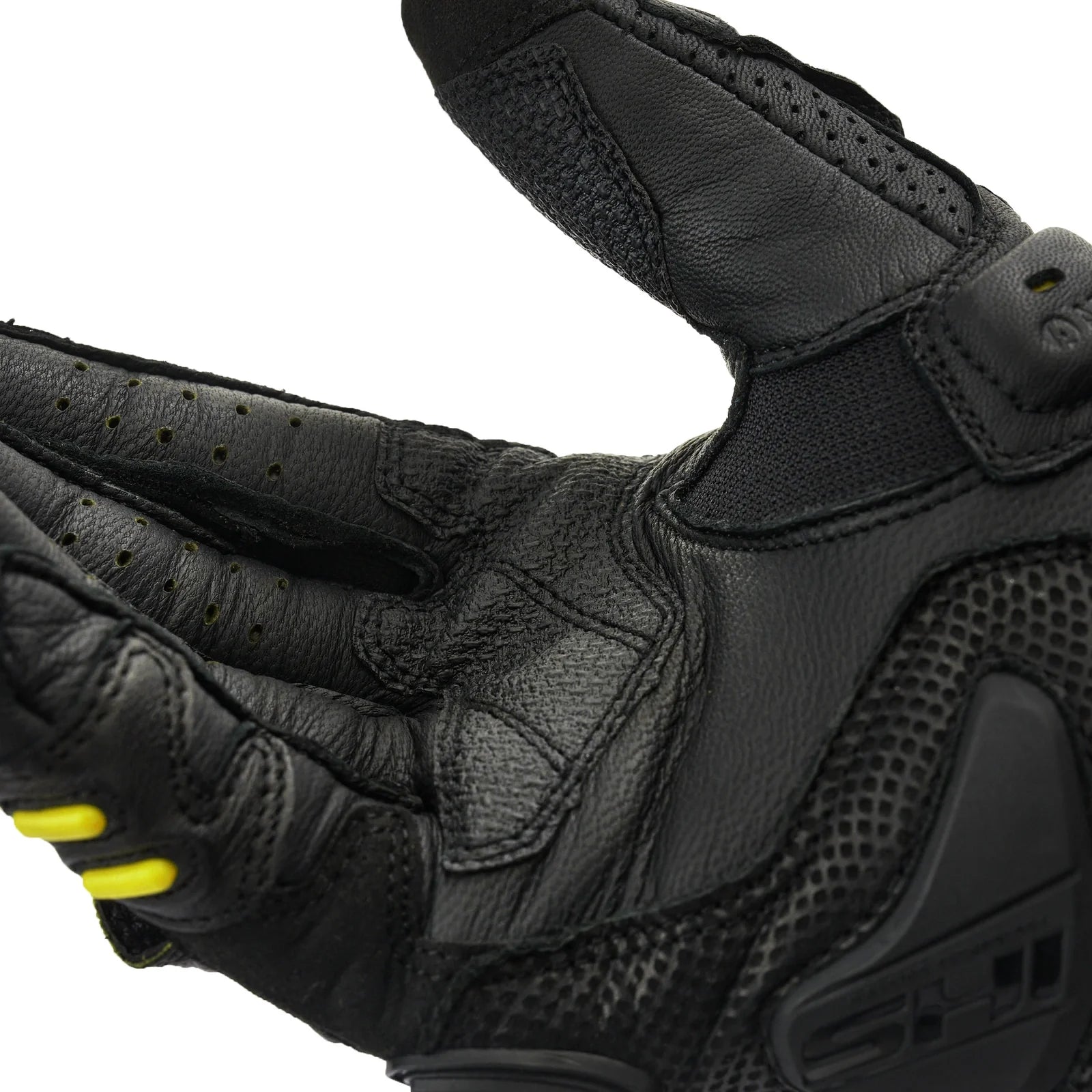 SHIMA XRS-3 GUANTI CORTI DA CORSA UOMO NERO GIALLO FLUO
