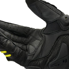 SHIMA XRS-3 GUANTI CORTI DA CORSA UOMO NERO GIALLO FLUO