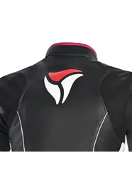 R-TECH -Tom Rider donna Giacca in pelle Negro/Blanco/Fuschia 