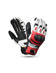 R-TECH Rocco Guanti - Nero rosso bianco over view 2
