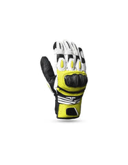 R-TECH - GUANTE PIEL ROCCO Racing Nero/Amarillo Farina front