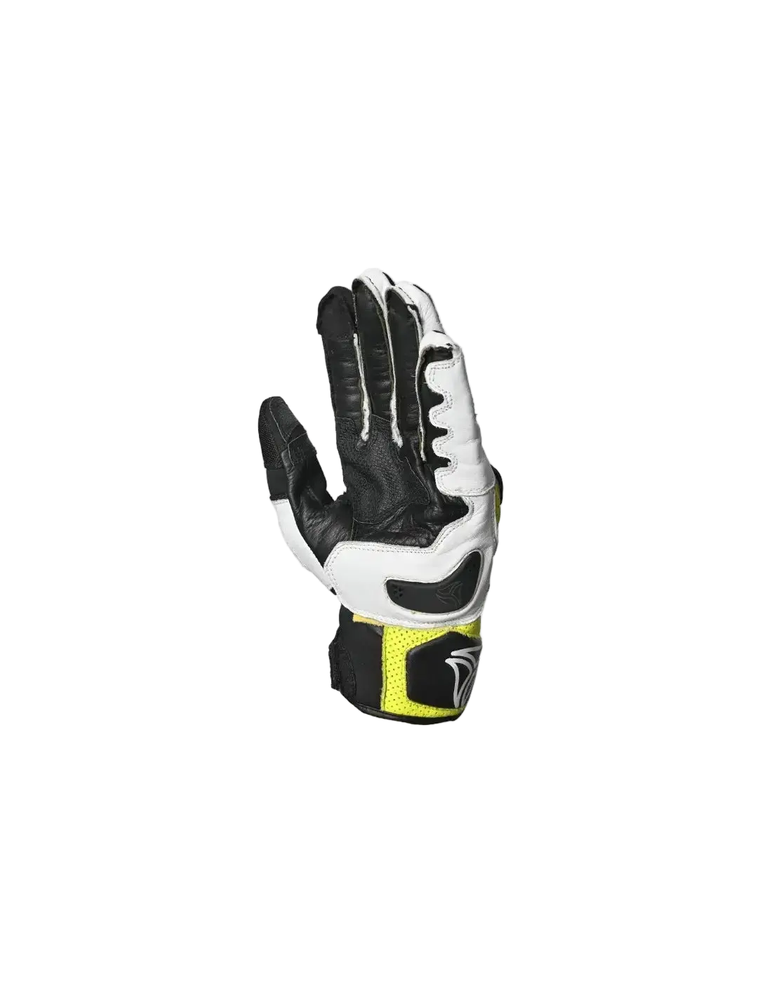 R-TECH - GUANTE PIEL ROCCO Racing Nero/Amarillo Farina 