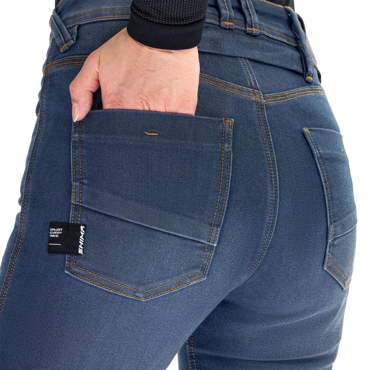 SHIMA RIDGE URBANO DE MOTOCICLISMO TURISMO PANTALONE MUJER AZUL 