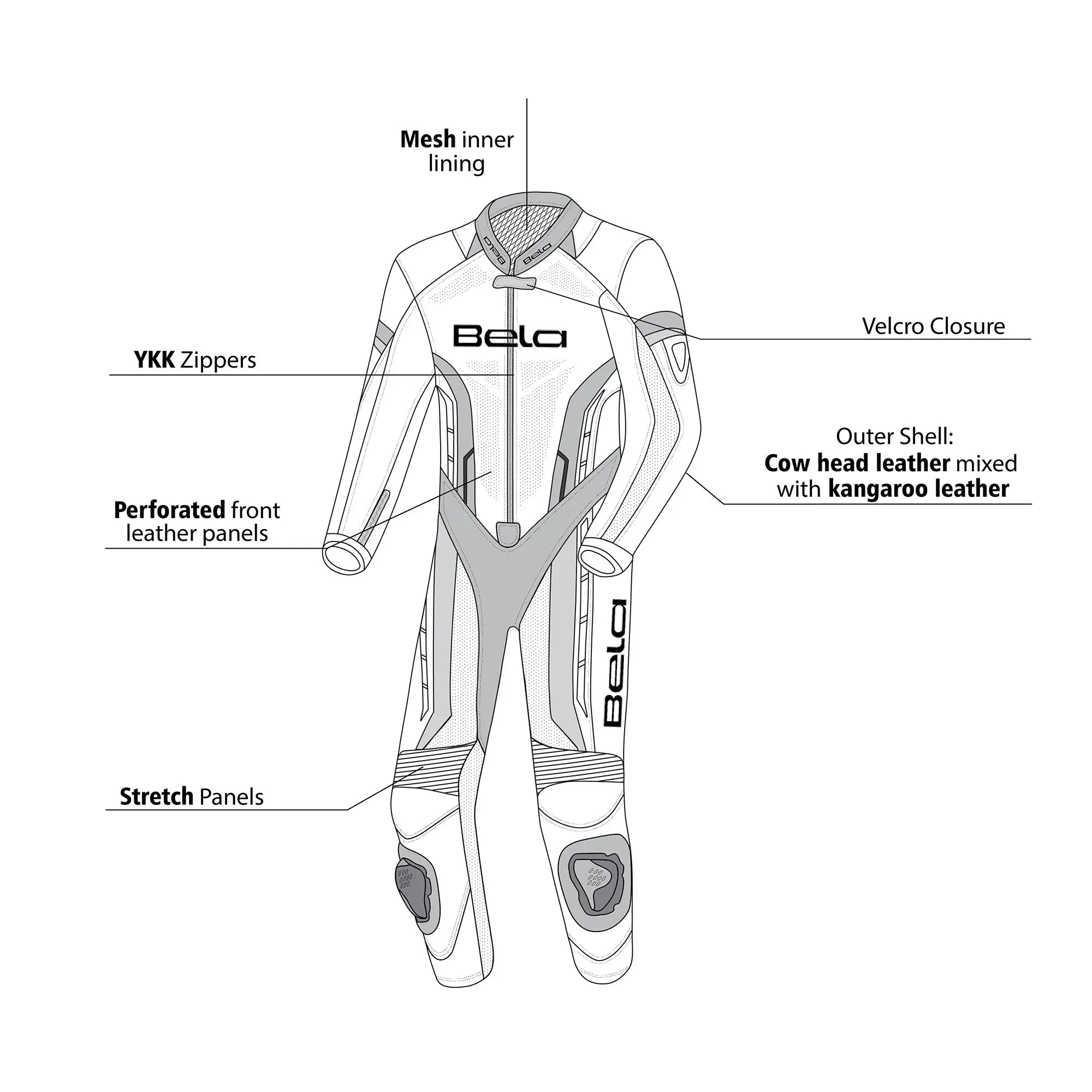 Bela Rocket Kids 1PC - Blanco / rosso 