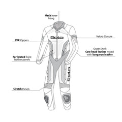 Bela Rocket Kids 1PC - Blanco / rosso 