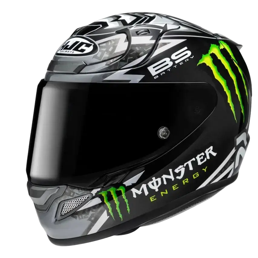 HJC RPHA 12 QUARTARARO REPLICA BL MC5 Moto Integrali Caschi Nero 