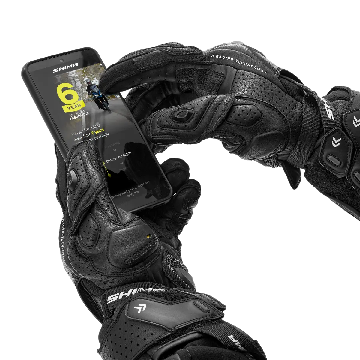 SHIMA RS-3 GUANTES DEPORTIVOS MUJER NEGRO 