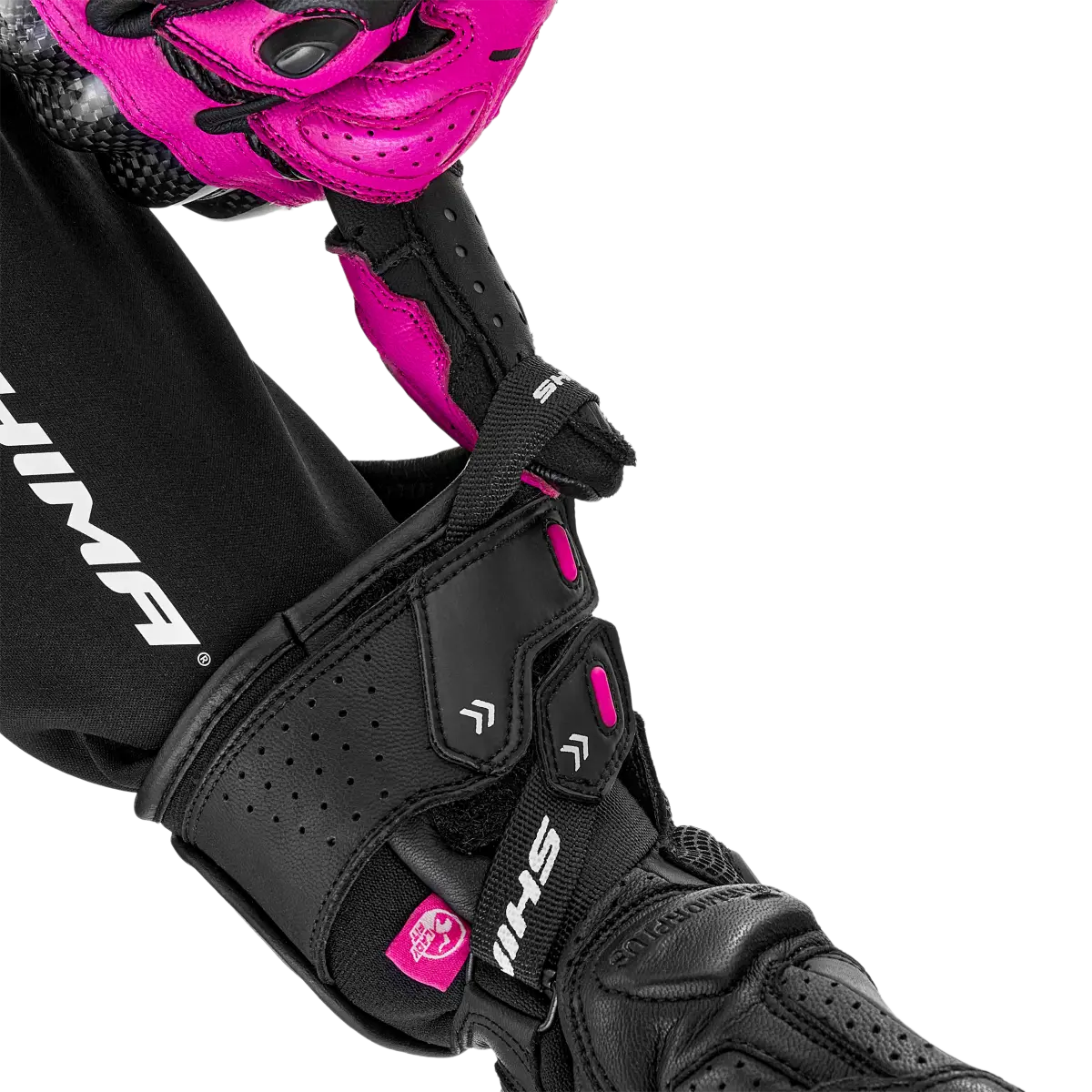 SHIMA RS-3 GUANTES DEPORTIVOS NEGRO MUJER ROSA 