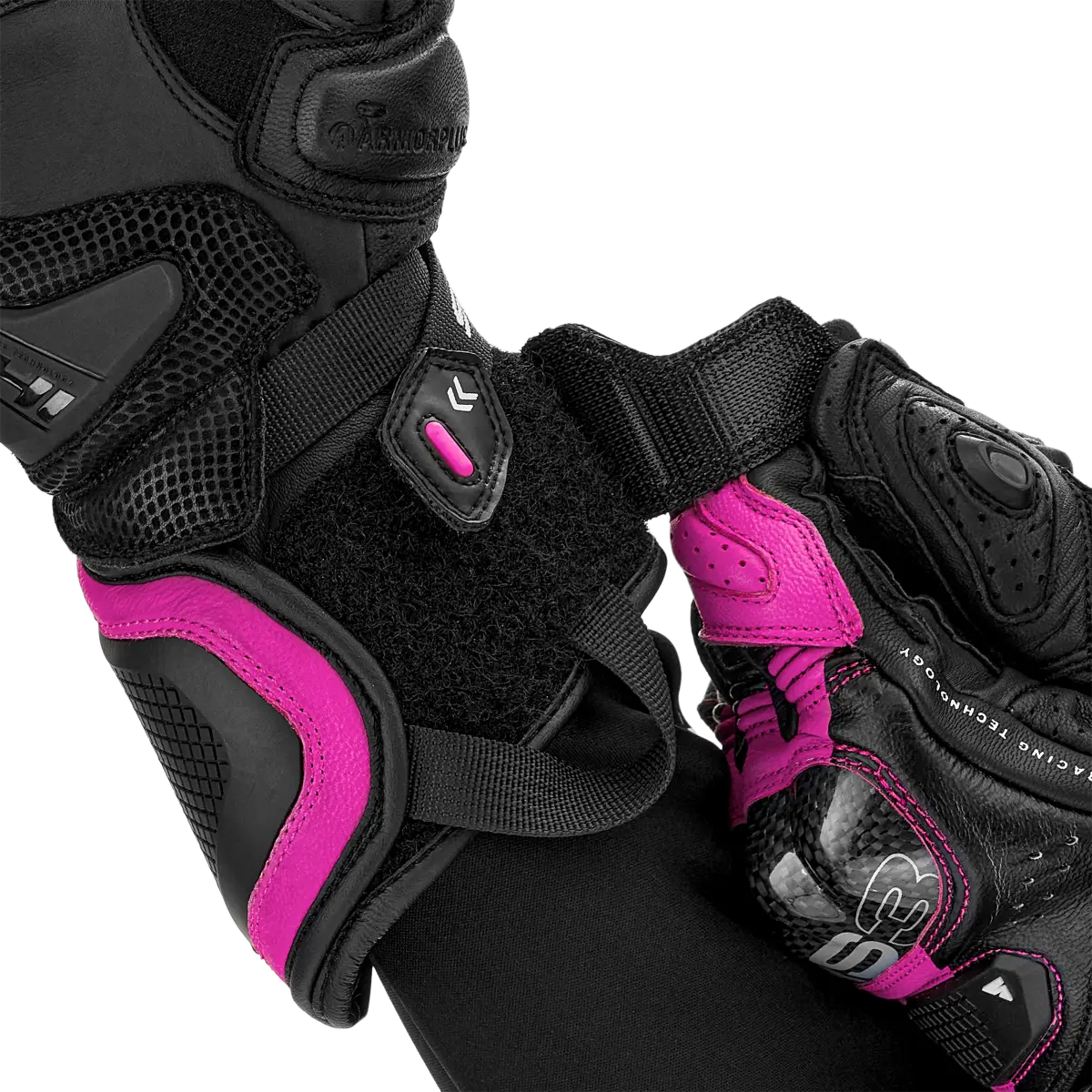 SHIMA RS-3 GUANTES DEPORTIVOS NEGRO MUJER ROSA 
