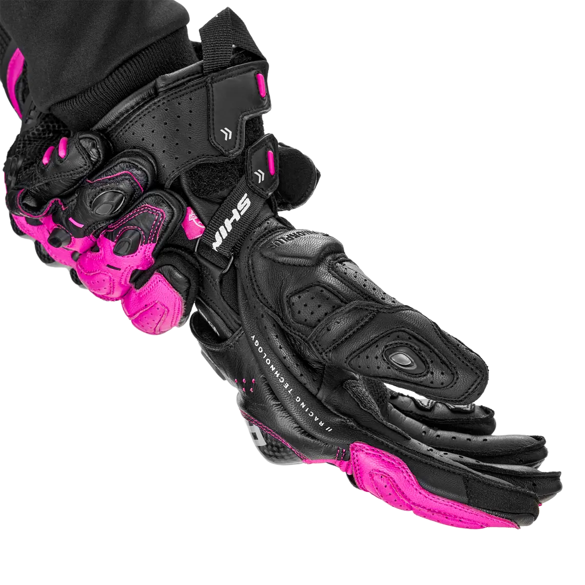 SHIMA RS-3 GUANTES DEPORTIVOS NEGRO MUJER ROSA 
