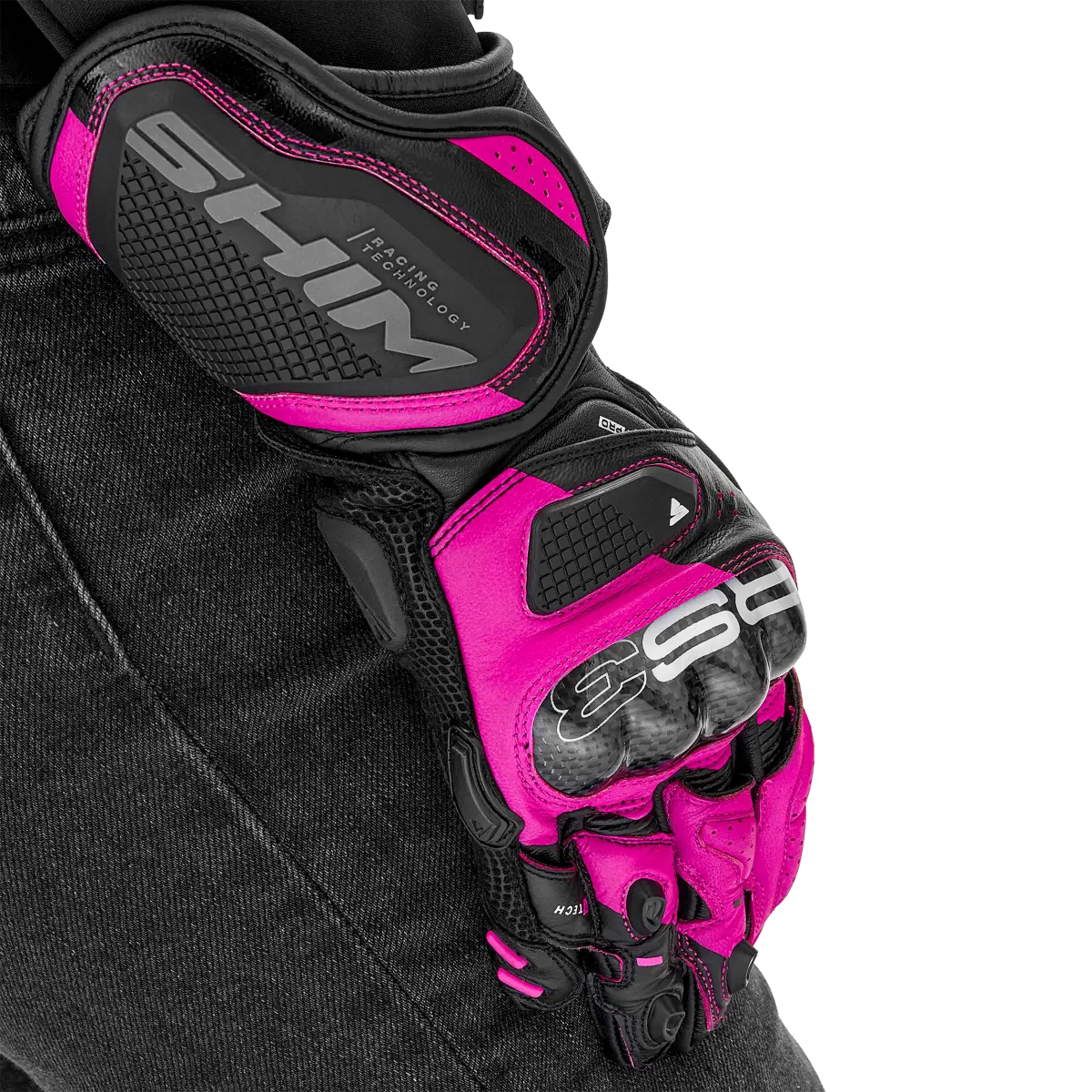 SHIMA RS-3 GUANTES DEPORTIVOS NEGRO MUJER ROSA 