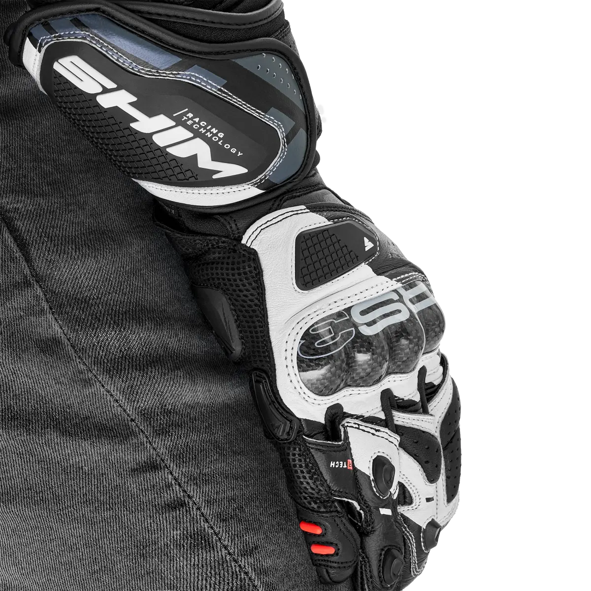 SHIMA RS-3 GUANTES DEPORTIVOS NEGRO MUJER BLANCO 