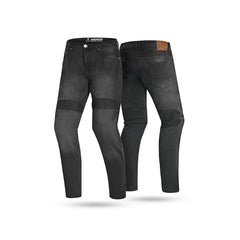 R-TECH VALENCIA JEANS DI MOTO UOMO NERO 