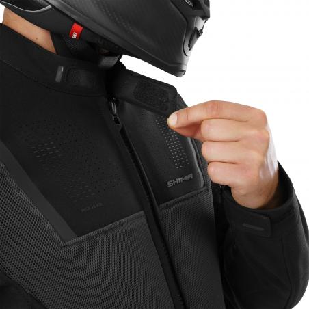 SHIMA RUSH 3.0 CHAQUETA DE MOTO HOMBRE GRIS/ROJO 