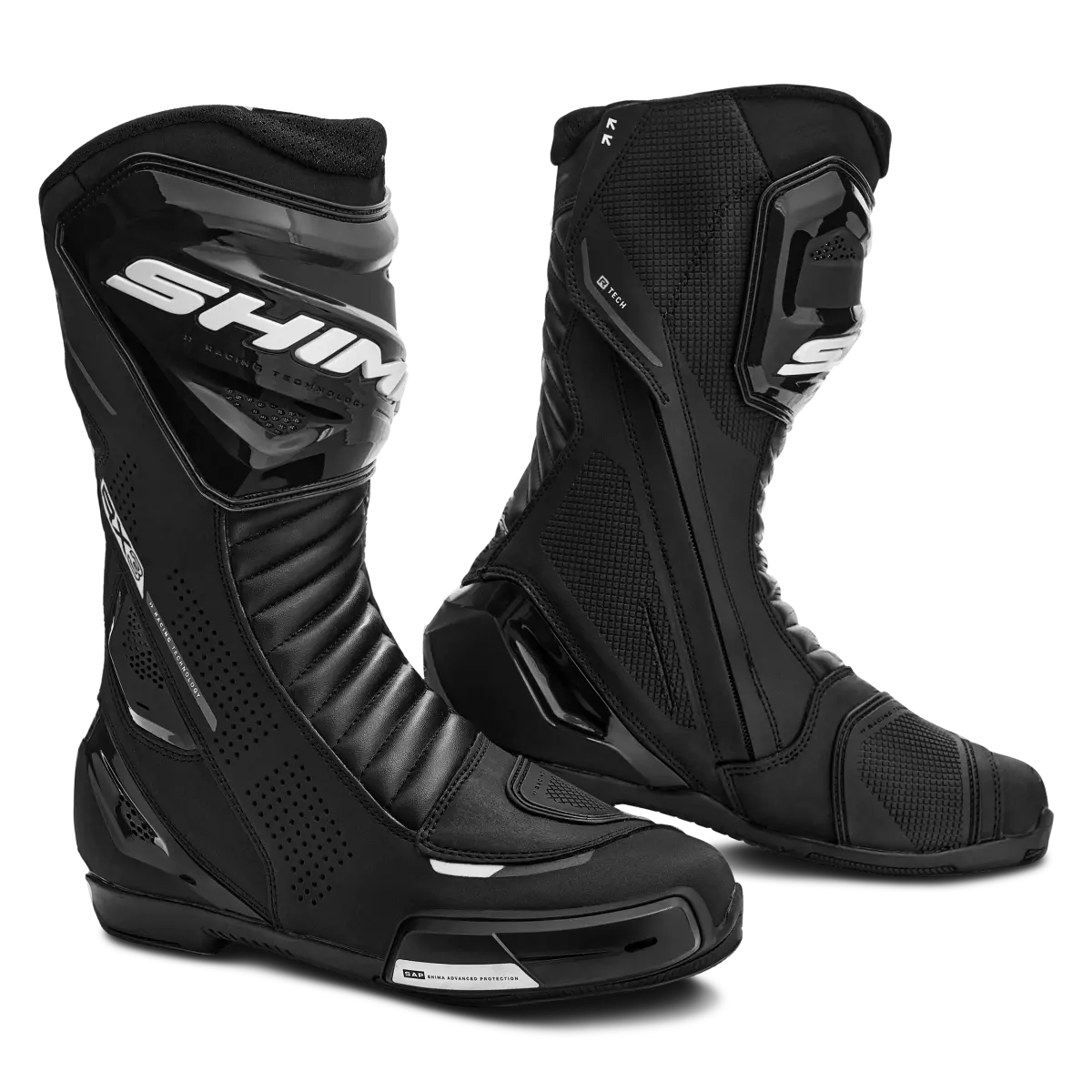 SHIMA RX-3 RACING MUJER NEGRO BLANCO 