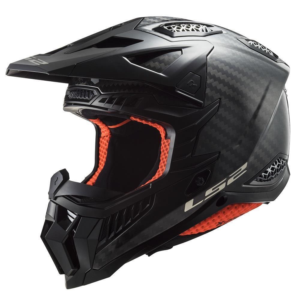 LS2 MX703 C X-FORCE GLOSS CARBON casco da motocross off road