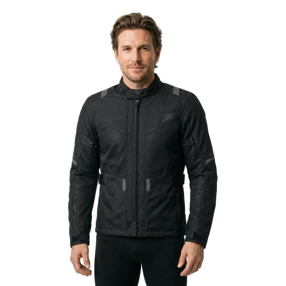 SEVENTY DEGREES SD-JT83 INVIERNO CHAQUETA DE MOTO TOURING HOMBRE NEGRO 