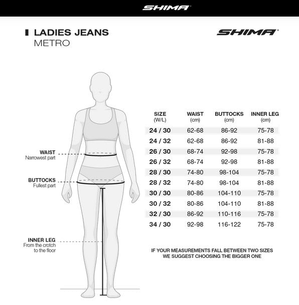 SHIMA Metro donna moto Jeans blu 