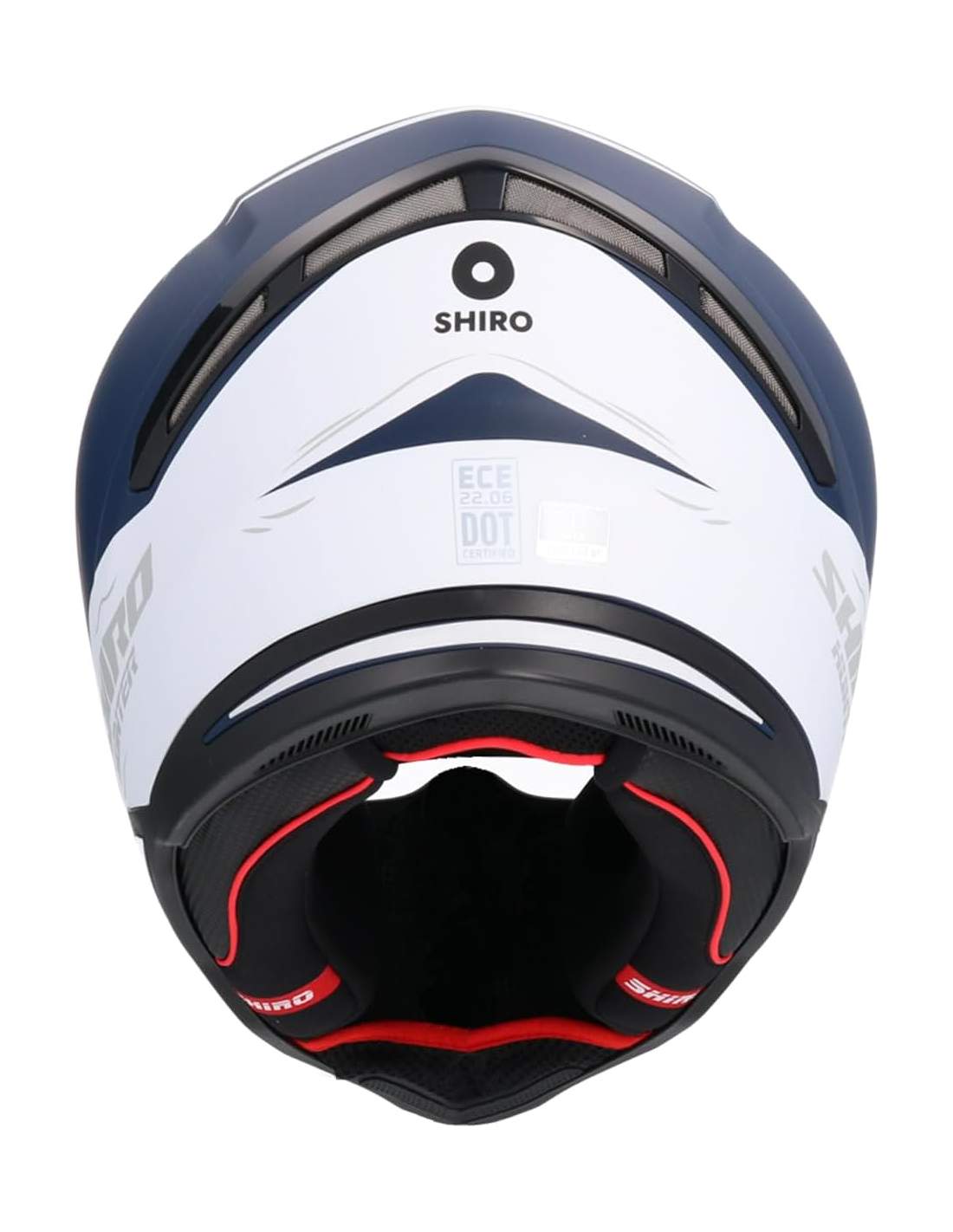 SHIRO CASCO HUNTER SHARK DARK BLUE MATE - SECURTEX MOTOR S.L (t/a MaximoMoto)