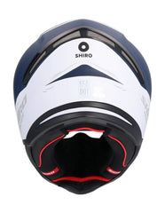 SHIRO CASCO HUNTER SHARK DARK BLUE MATE - SECURTEX MOTOR S.L (t/a MaximoMoto)