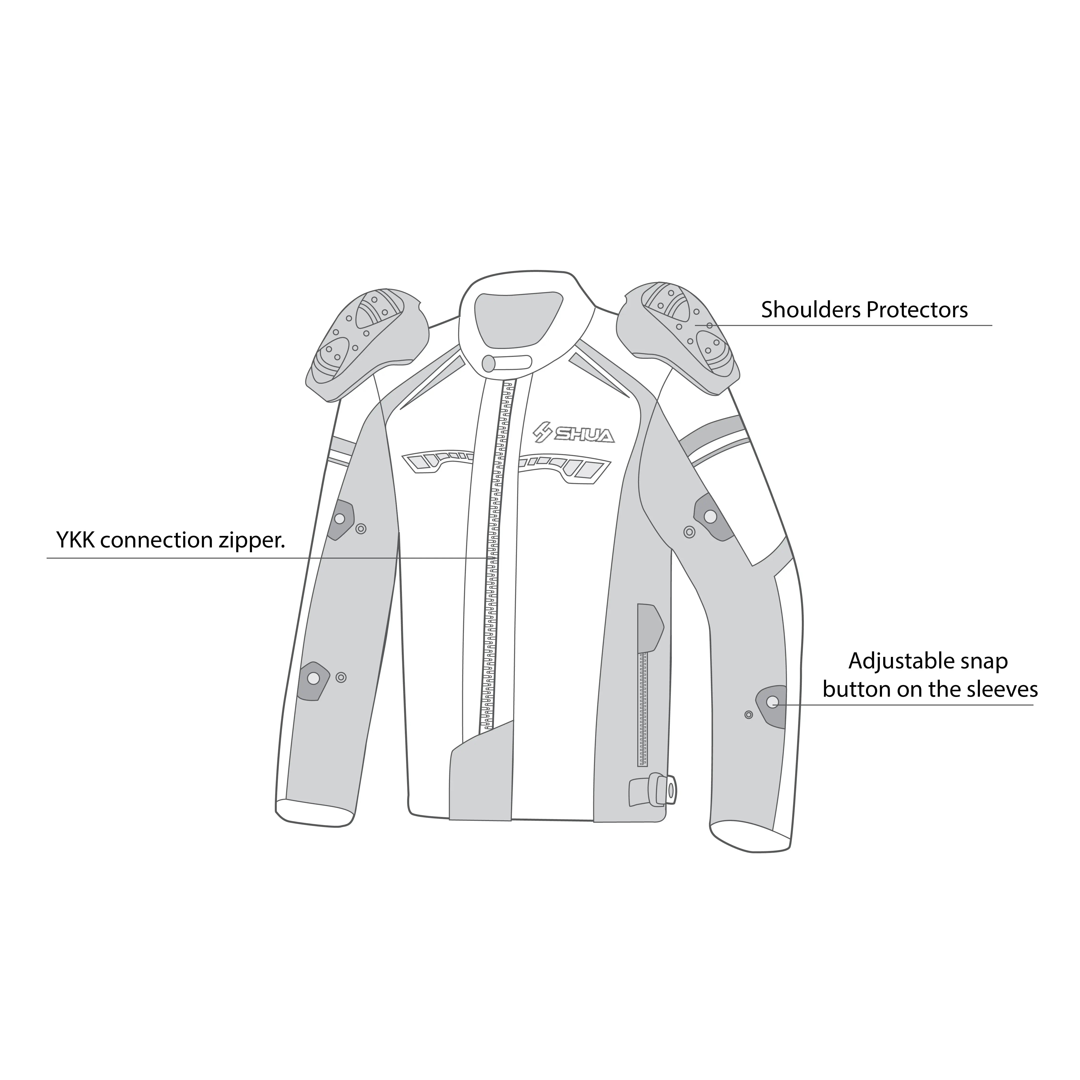 Shua Immortal Jacket impermeabile Arancione description 3