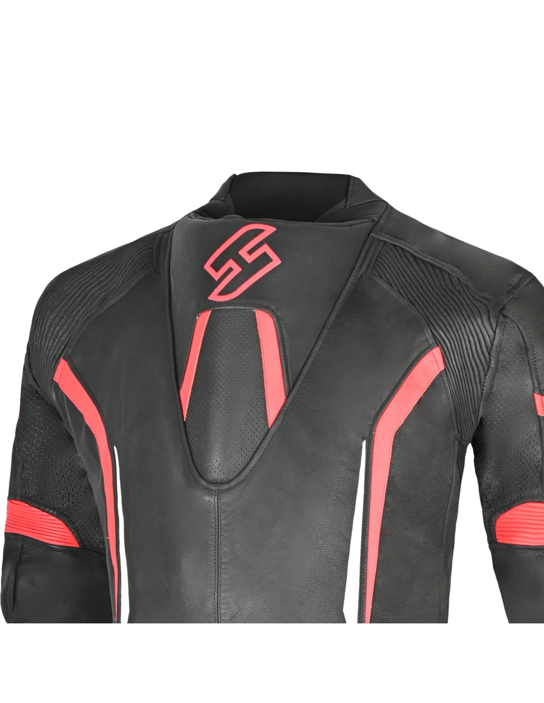 Shua Infinity Nero Rosso1PC Tute da Moto in Pelle Uomo