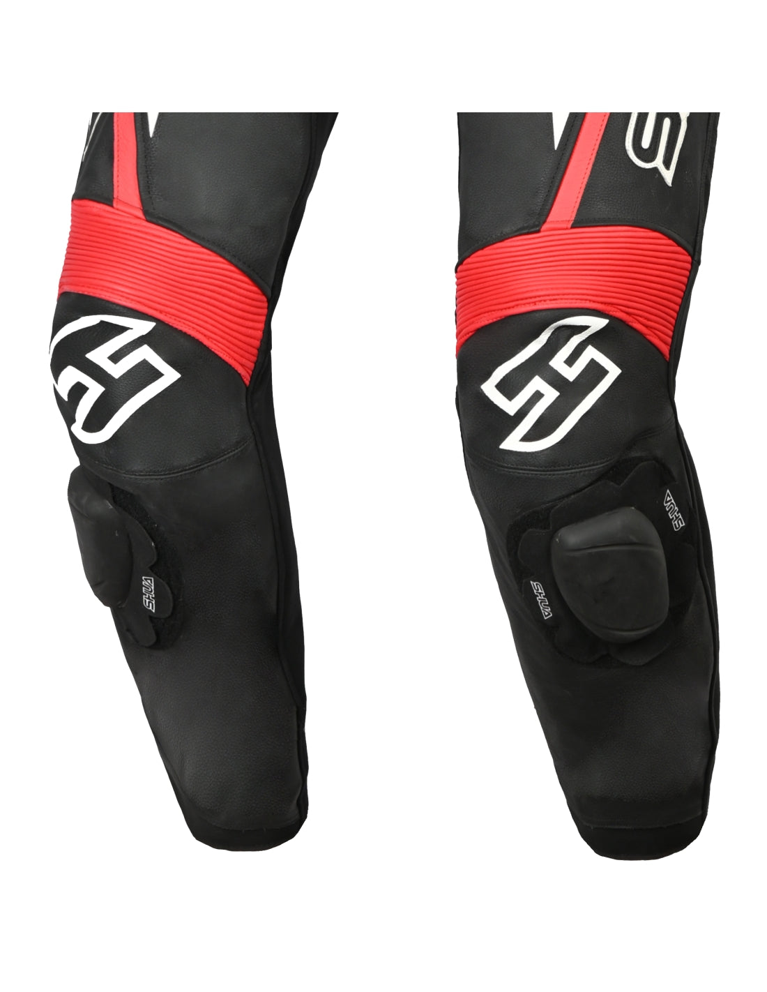 Shua Infinity Nero Rosso1PC Tute da Moto in Pelle Uomo SOLO ONLINE