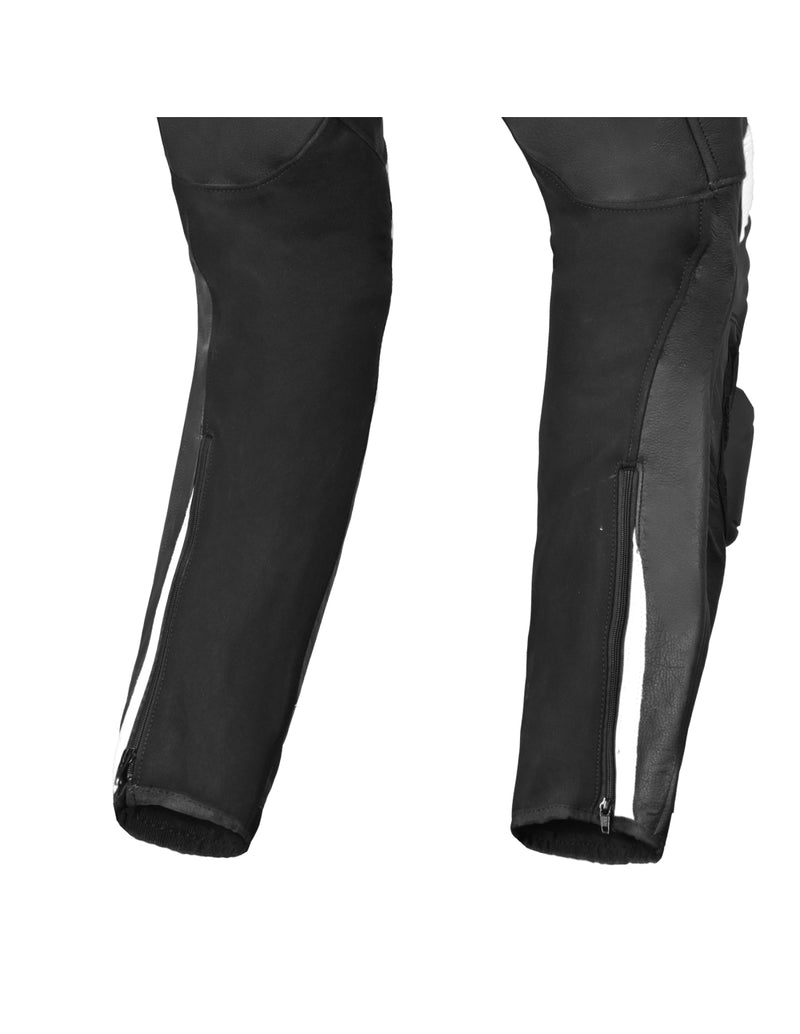 Shua Infinity Nero Bianco 1PC Tute da Moto in Pelle Uomo SOLO ONLINE