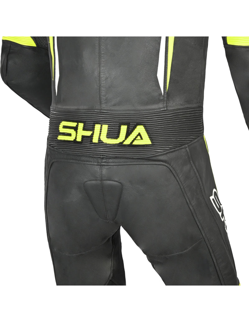 Shua Infinity Nero Giallo/Flu 1PC Tute da Moto in Pelle Uomo SOLO ONLINE