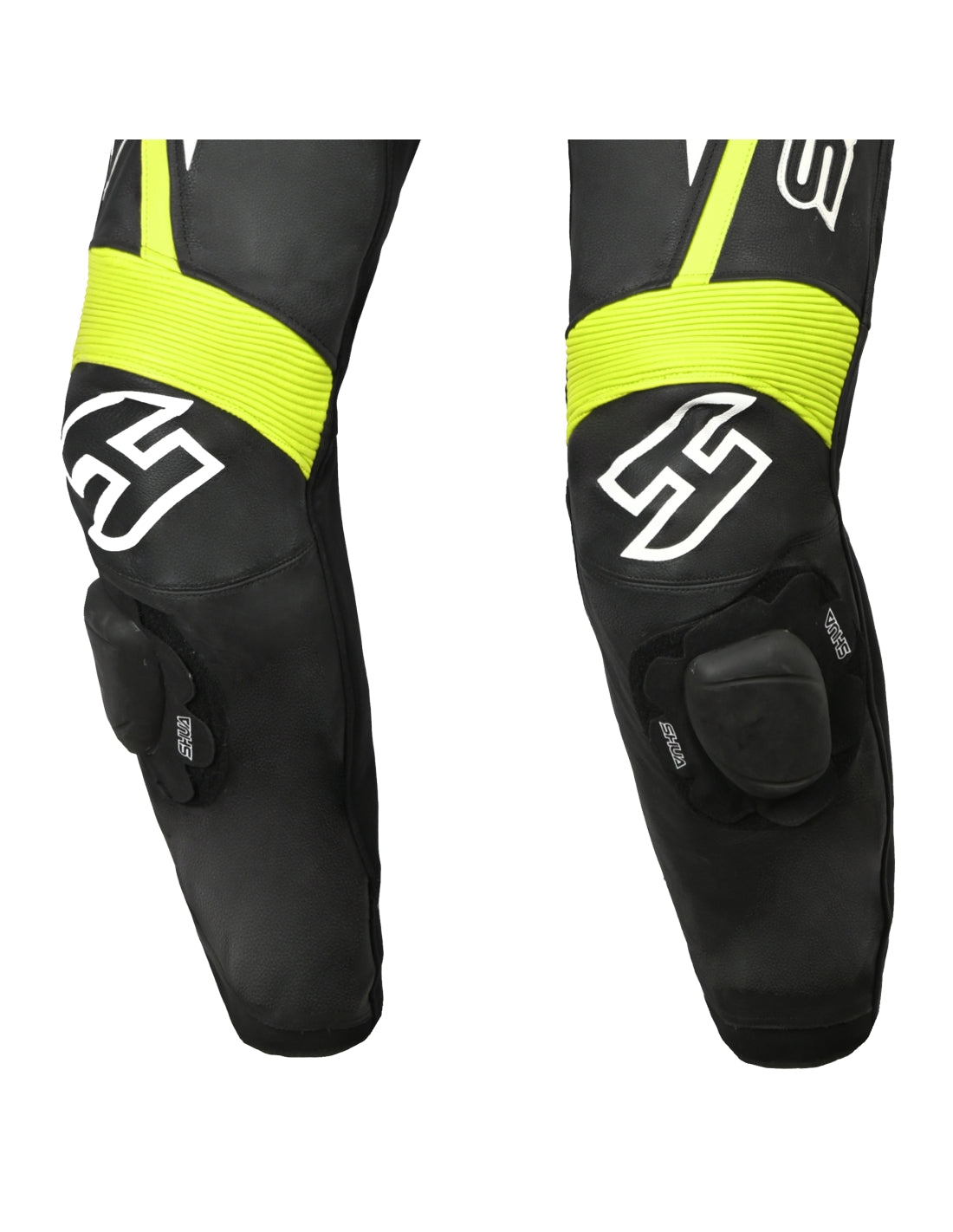 Shua Infinity Nero Giallo/Flu 1PC Tute da Moto in Pelle Uomo SOLO ONLINE