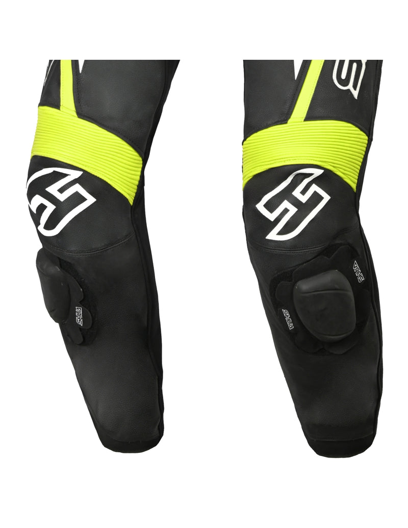 Shua Infinity Nero Giallo/Flu 1PC Tute da Moto in Pelle Uomo SOLO ONLINE