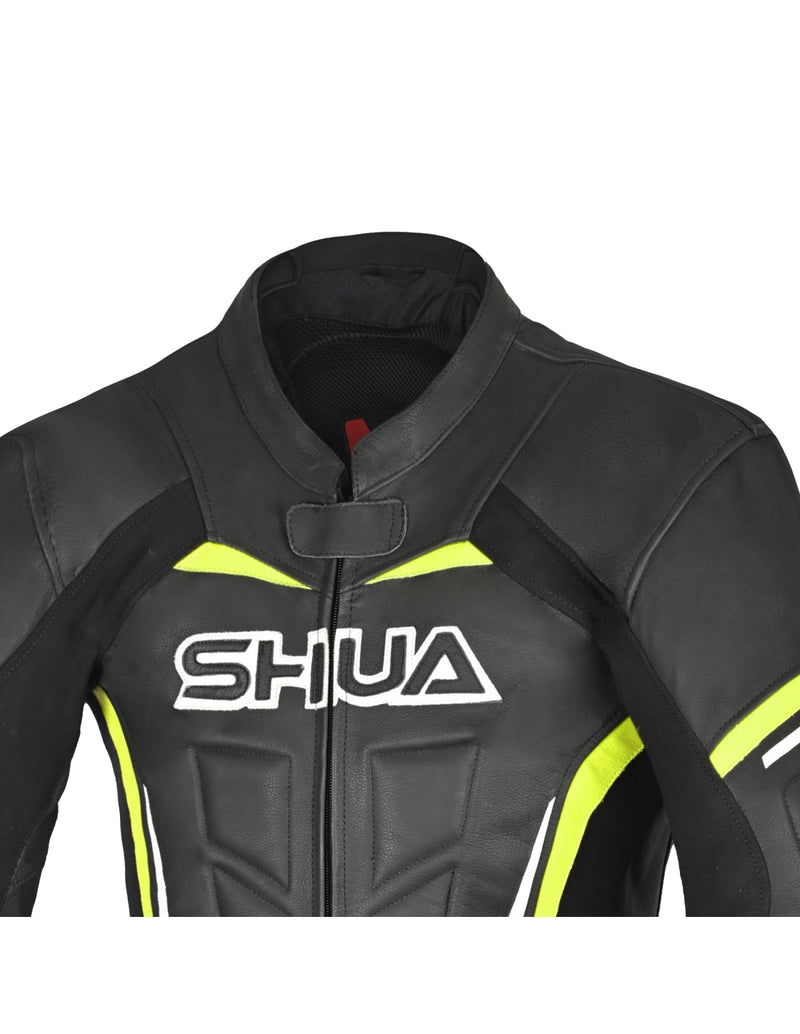 Shua Infinity Nero Giallo/Flu 1PC Tute da Moto in Pelle Uomo SOLO ONLINE