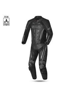 Shua Infinity Tuta Moto 2 pezzi Nero/Antracite