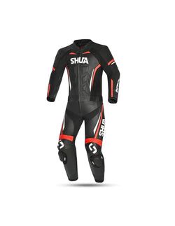 Shua Infinity Tuta Moto 2 pezzi Nero/Rosso SOLO ONLINE