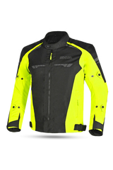 Shua Immortal Giacca da Moto Nero/Giallo 