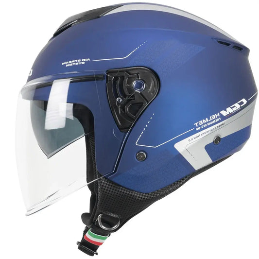 CGM 126G IPER CITY Moto jet Caschi Moto Blu