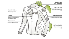 SHIMA SOLID 2.0 CHAQUETA TEXTIL DE MOTO HOMBRE ROJO 