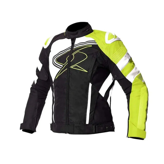 SPYKE - ESTORIL GT JACKET BLACK/FLUOYELLOW - SECURTEX MOTOR S.L (t/a MaximoMoto)