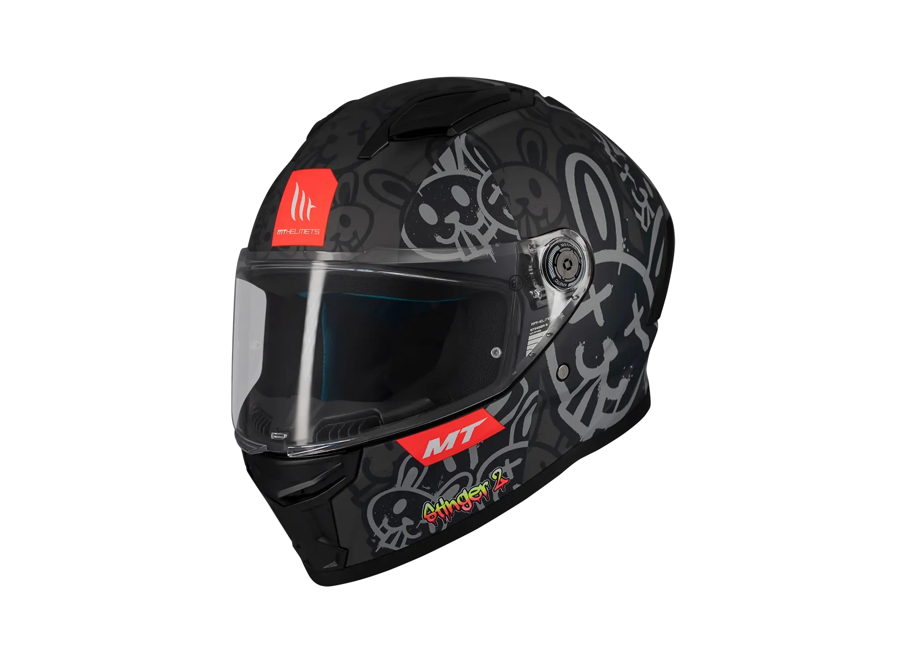 MT Stinger 2 Ram F1 Matt Moto integrale Caschi 