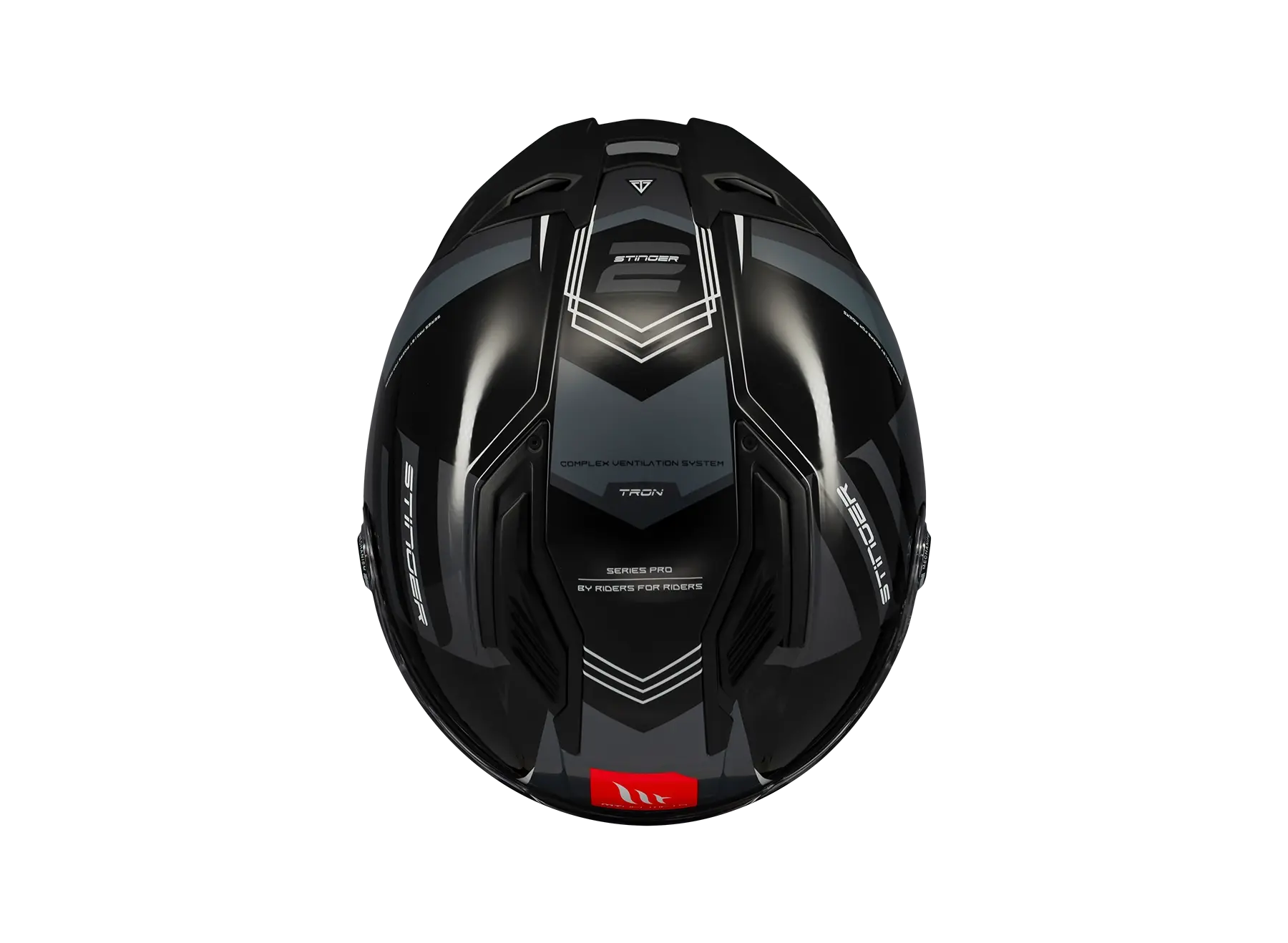 MT Stinger 2 Tron B12 Lucido Moto Integrale sportivo Caschi