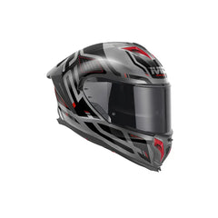 GIVI 50.3 QUASAR Casco Integral Para Moto Titanio Rojo Negro
