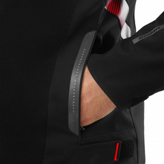 SHIMA STX AIR CHAQUETA DE MOTO HOMBRE GRIS/ROJO 