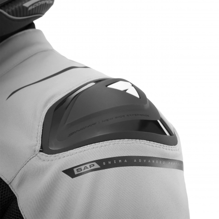 SHIMA STX AIR CHAQUETA DE MOTO HOMBRE GRIS/ROJO 