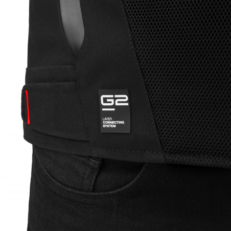 SHIMA STX AIR CHAQUETA DE MOTO HOMBRE GRIS/ROJO 