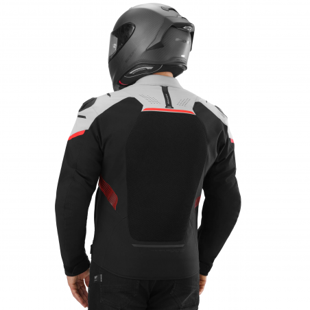SHIMA STX AIR CHAQUETA DE MOTO HOMBRE GRIS/ROJO 