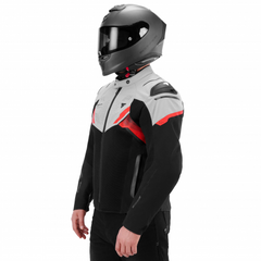 SHIMA STX AIR CHAQUETA DE MOTO HOMBRE GRIS/ROJO 