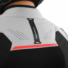 SHIMA STX AIR CHAQUETA DE MOTO HOMBRE GRIS/ROJO 