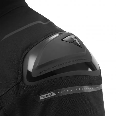 SHIMA STX MAN CHAQUETA DE MOTO NEGRO 
