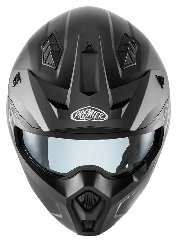 PREMIER 25 SUBVERTER U9BM CONVERTIBILI CASCHI MOTO NERO OPACO 